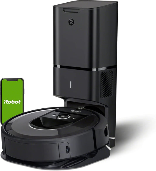 iRobot Roomba i7+ (7550) Robot Vacuum with Automatic Dirt Disposal- Empties Itself, Wi-Fi Connected, Smart Mapping, Works with Alexa, Ideal for Pet Hair, Carpets, Hard Floors