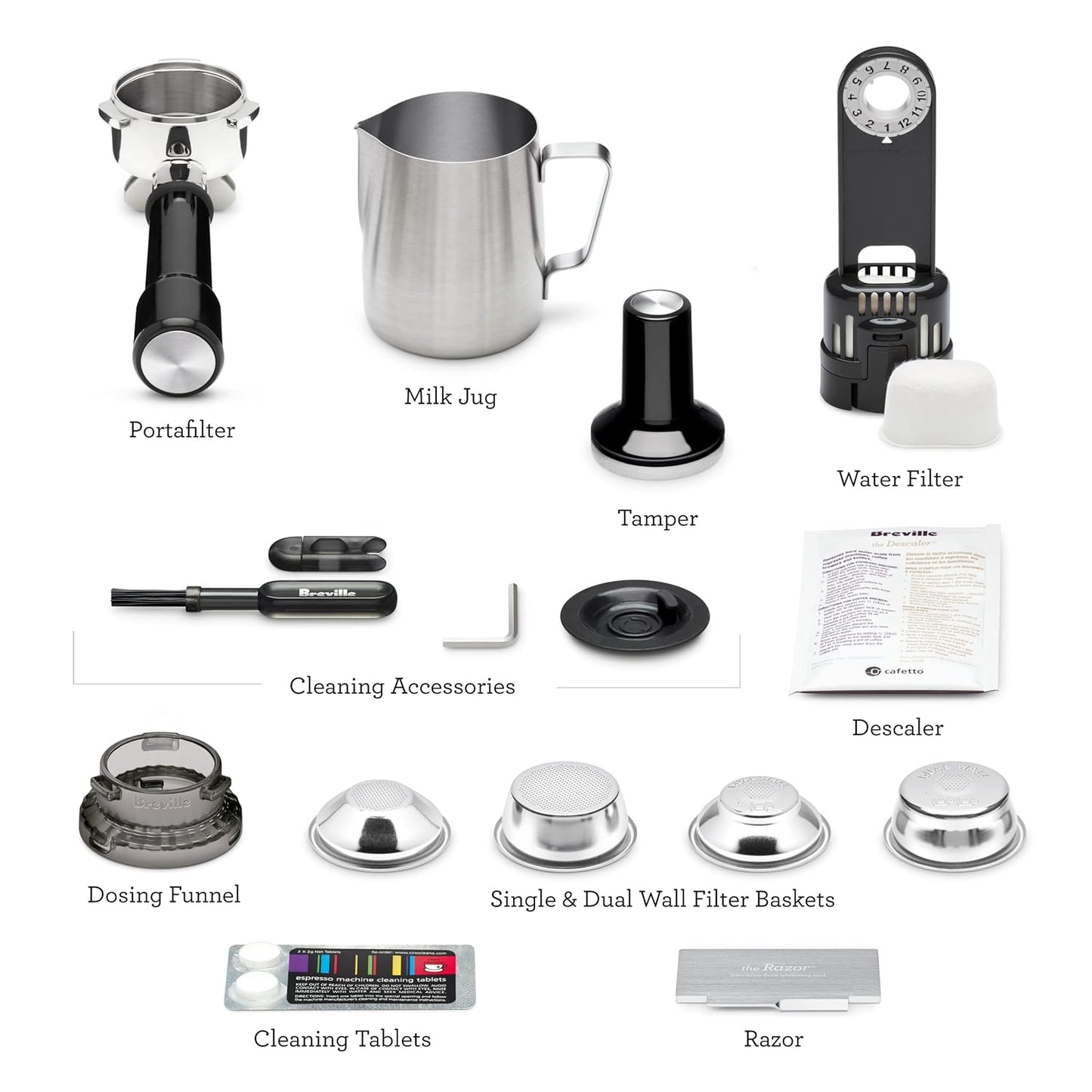 Breville Barista Express Espresso Machine BES870XL, Brushed Stainless Steel