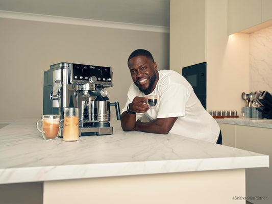 Ninja Luxe Café Premier 3-in-1 Espresso Machine, Drip Coffee, & Rapid Cold Brew | Built-in Coffee Grinder, Hands-Free Milk Frother, Assisted Tamper for Cappuccinos & Lattes | Cyberspace | ES601CY